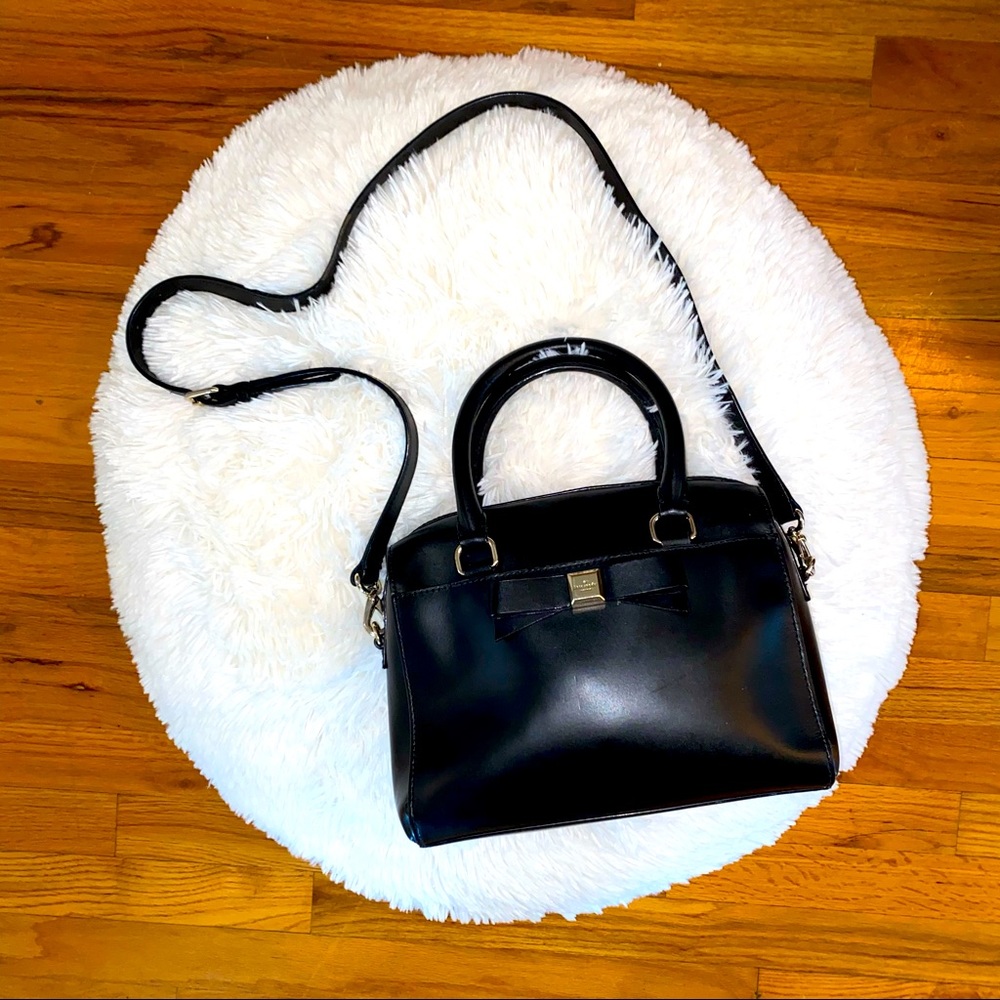 kate spade Black Leather Crossbody Bag